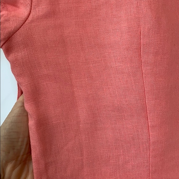 🎉NWT Sail to Sable Coral 🪸 Linen Dress - Embroidered Details 👗 - Picture 10 of 13